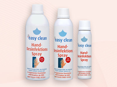 easy clean • Hand disinfectant spray
